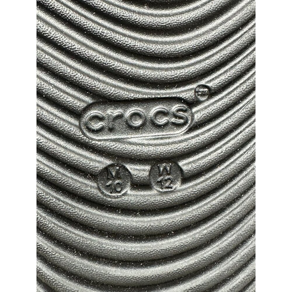 Crocs Sandals Unisex Size M 10 W 12 Black Mellow Tide Recovery Slides 210333-001 - Picture 8 of 11